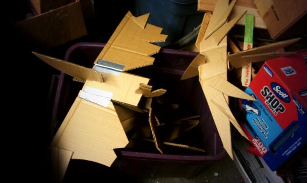 cardboard birds